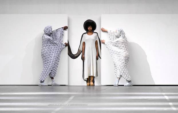 Issey Miyake collection show at Paris Fashion Week