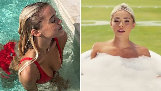 FOTO Američka gimnastičarka gola u kadi na centru igrališta! Što je pričala, manje je bitno...