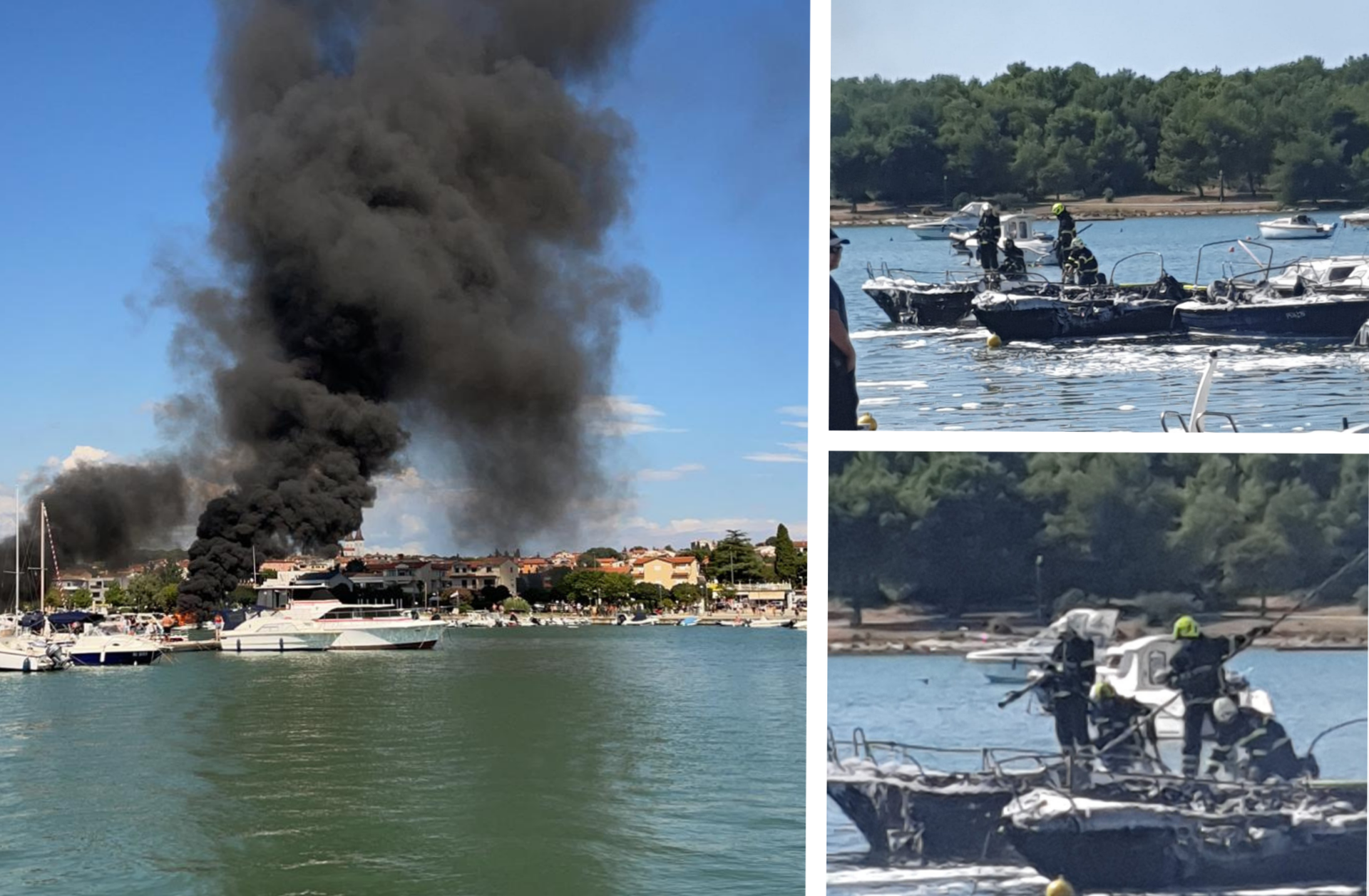 Lokalizirali požar u Medulinu: 'Skakali su u more i odvezivali brodice da se ne zapale'