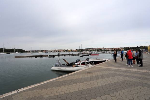 Medulin: Požar na brodovima u marini.