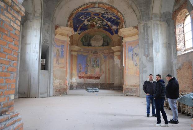 Žažina: Obilazak obnove crkve sv. Nikole i Vida