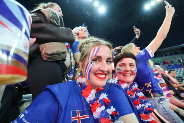 Zagreb: Atmosfera prije utakmice - IHF Svjetsko rukometno prvenstvo 2025., skupina G, 3. kolo, Slovenija - Island