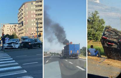 Kaos na cestama, nesreće od Slavonije do Dalmacije: 'Užas, auto se nekoliko puta prevrnuo'