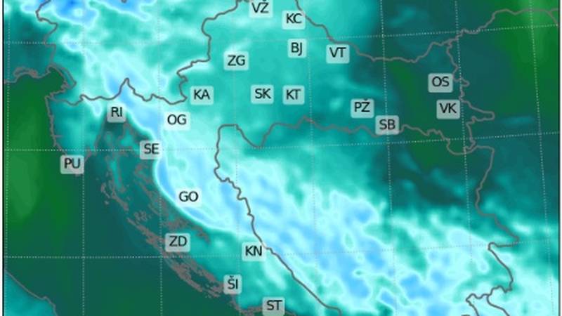 PROGNOZA Stiže nam snijeg