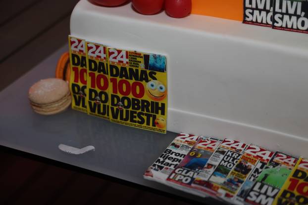 Zagreb: Slavljenička torta na proslavi 20. rođendana 24sata