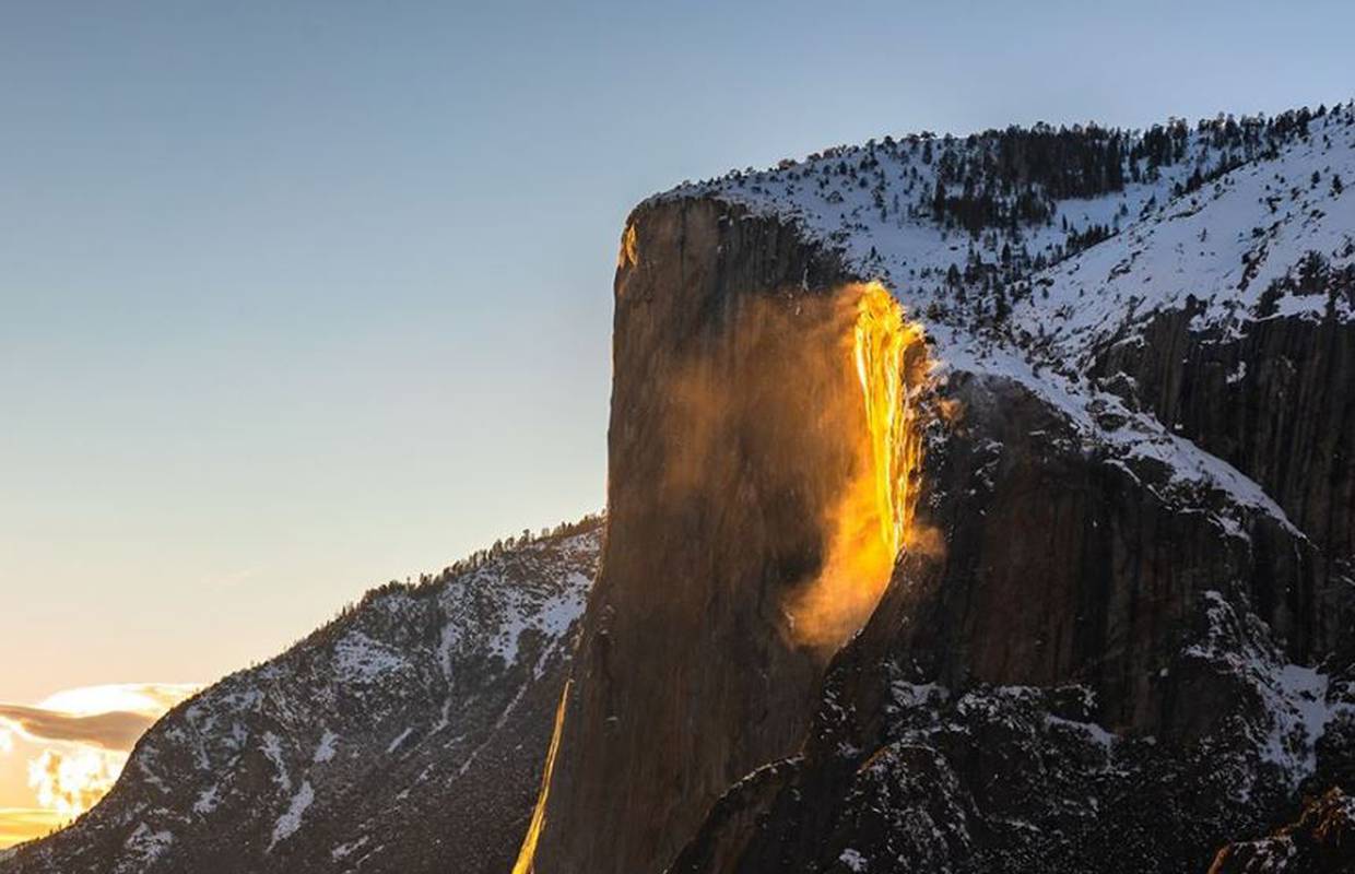 Vatreni vodopad u Yosemiteu možete vidjeti samo dva tjedna