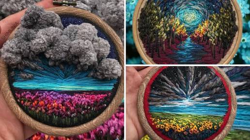 Embroidery Paintings by Vera Shimunia