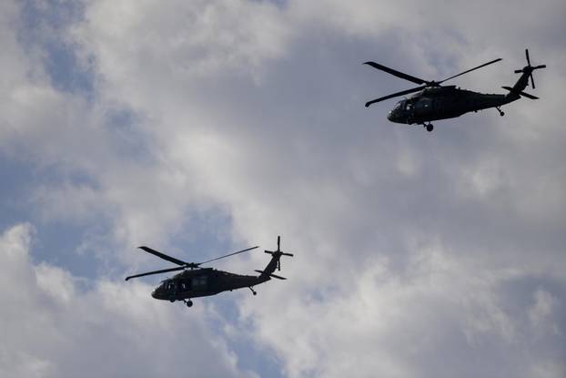 Zagreb: Generalna proba svečanog vojnog mimohoda - zračne snage 