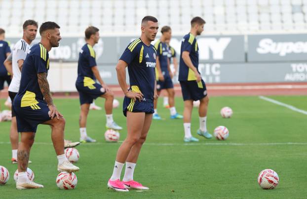 Split: Hajduk održao trening na Poljudu uoči sutrašnje utakmice