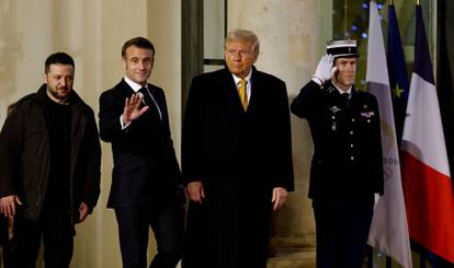 FOTO Politička svita stigla je u Pariz: Trump je stisnuo ruku Zelenskom, a tu je i Musk...