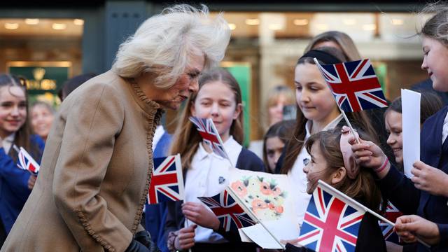 Britain's Queen Camilla visits Swindon