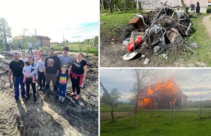 Izgorjela kuća deveteročlane obitelji: 'U zadnji tren probudila sam brata i pobjegli smo van'