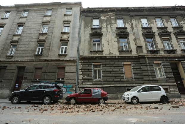 Potres koji je pogodio Zagreb uzrokovao veliku štetu u Đorđićevoj ulici