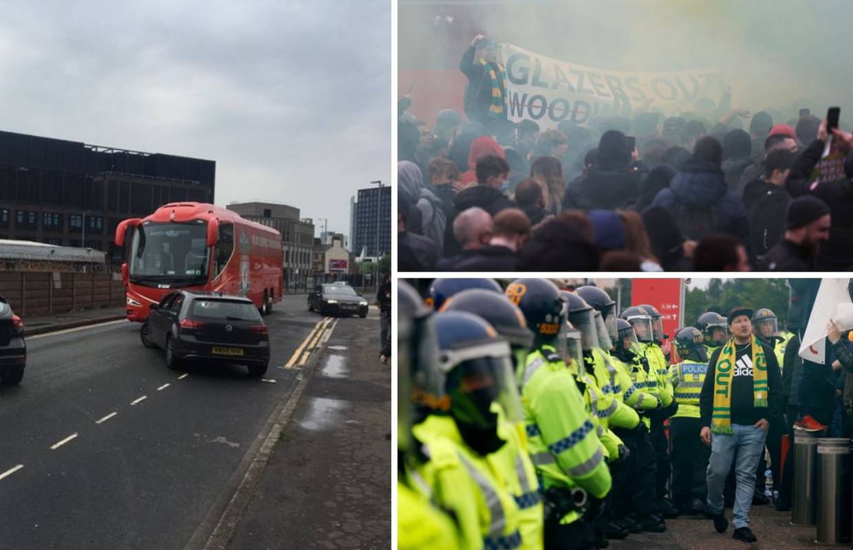 Navijači Uniteda opet htjeli odgoditi susret: Ispustili su gume na Liverpoolovom busu