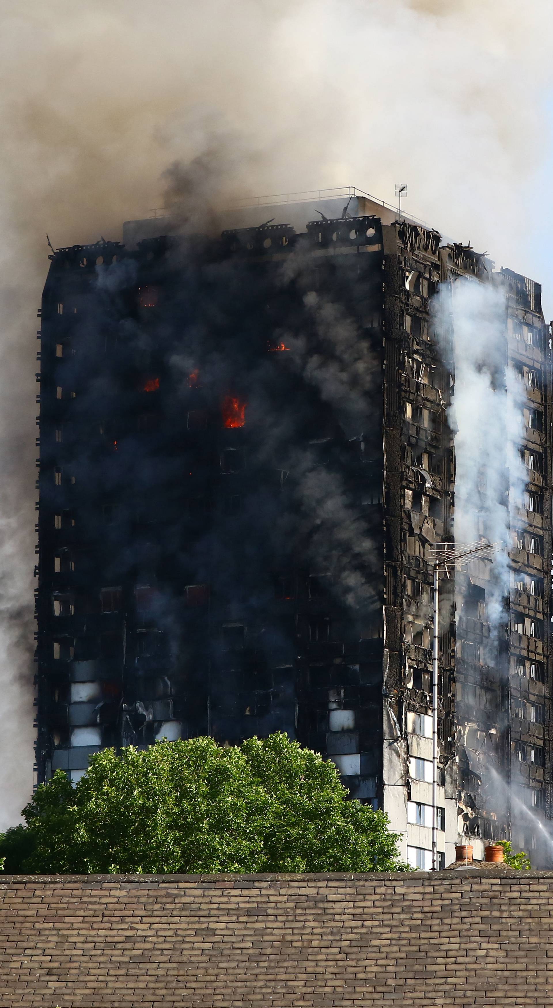 Tower block fire in London