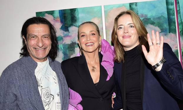 EXCLUSIVE: Sharon Stone's First Solo Art Exhibit' SHEDDING' in Los Angeles!