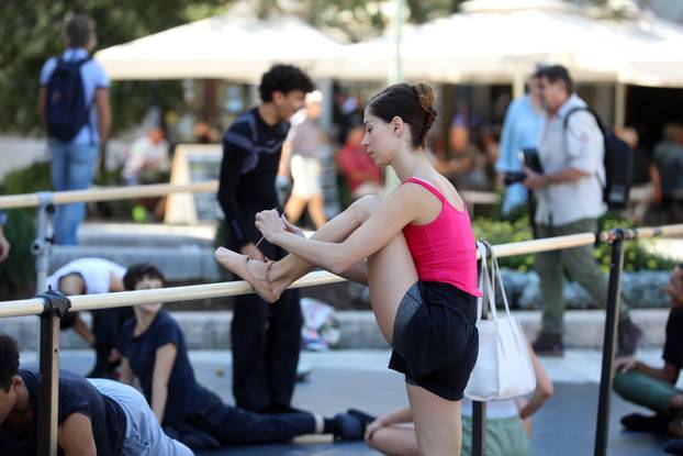 Rijeka: Ansambl baleta HNK održao je probu na otvorenom