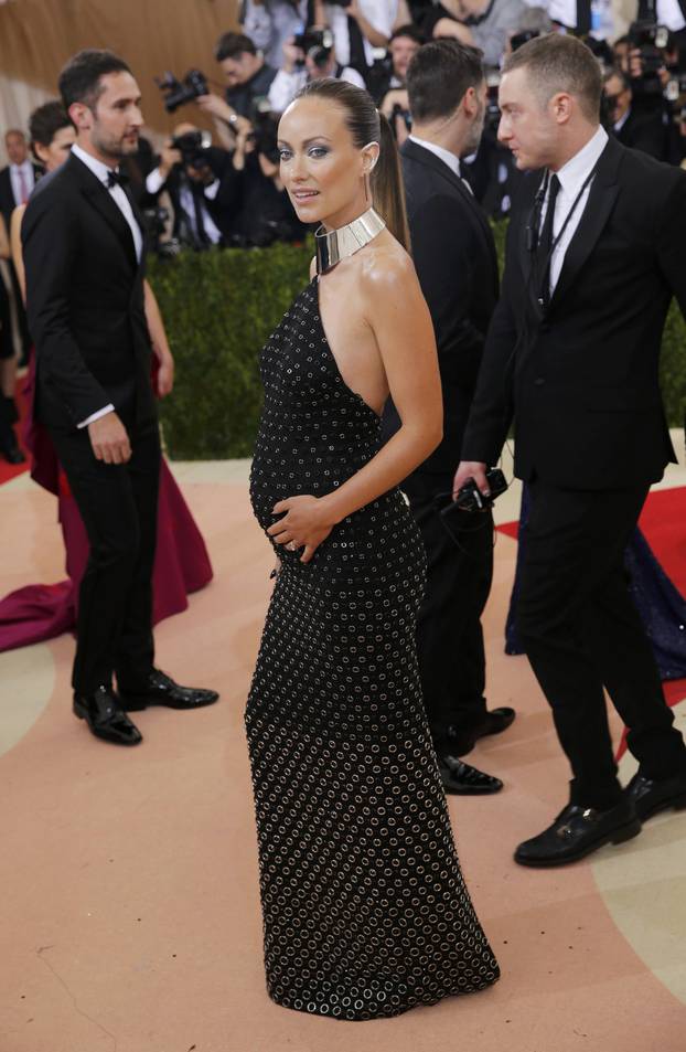 Actress Olivia Wilde arrives at the Met Gala in New York