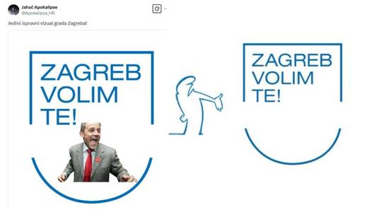 FOTO Pljušte zezancije o novom simbolu Zagreba: Montirali su Bandića, a tu su i slogani...
