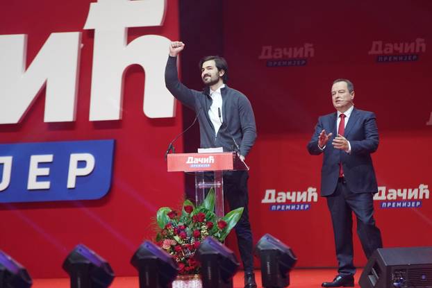 Beograd: Sredi&scaron;nja izborna konvencija Socijalisti&ccaron;ke partije Srbije, na skupu se okupljenima obratio i unuk Slobodana Milo&scaron;evića, Marko, koji je treći na listi