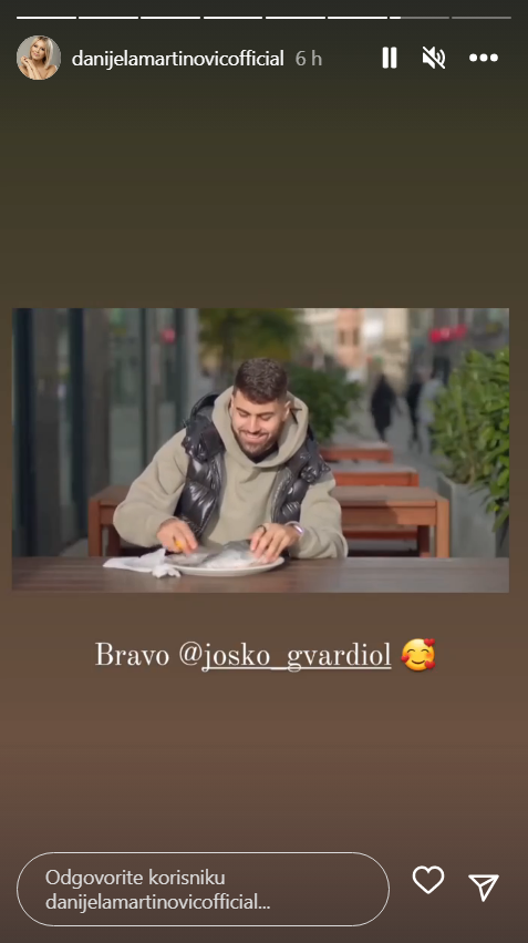VIDEO Joško Gvardiol otpjevao pjesmu Danijele Martinović, a ona ga pohvalila: 'Ma bravo!'