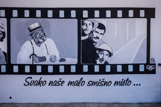 Žrnovnica: Novi mural u čast kultnoj seriji 'Naše malo misto'