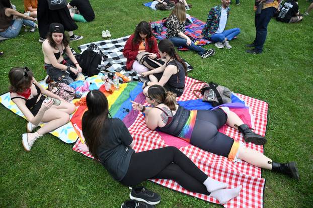 Zagreb: Povorka ponosa stigla u Park dr. Franje Tuđmana