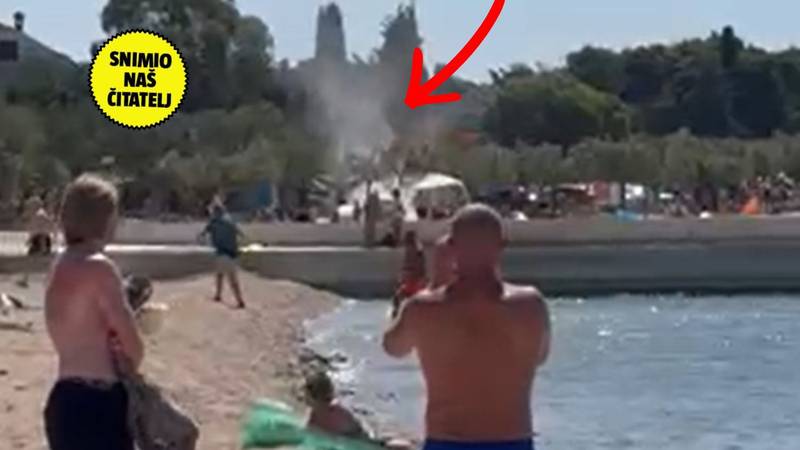 'Snimila sam pijavicu na plaži u Biogradi. Svi su trčali po stvari'