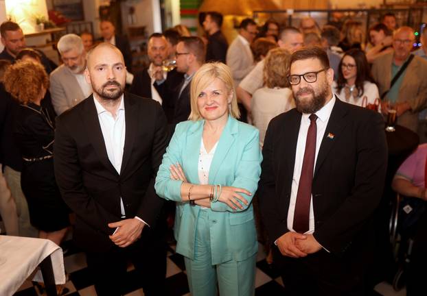 Rijeka: Doček izbornih rezultata u stožeru Ive Rinčić 