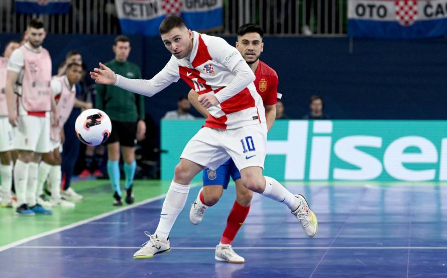 Susret Hrvatske i Španjolske u polufinalu Europskog prvenstva u futsalu