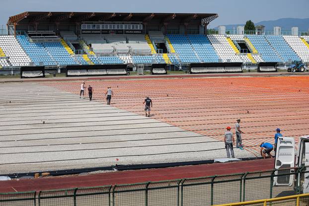 Radovi na Gradskom stadionu u Velikoj Gorici