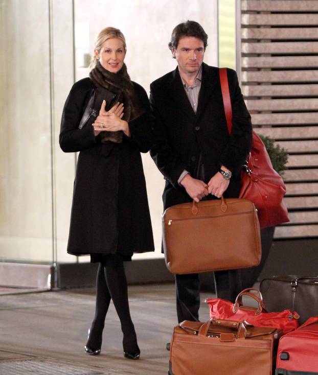 New York: Kelly Rutherford i Matthew Settle na snimanju novog filma