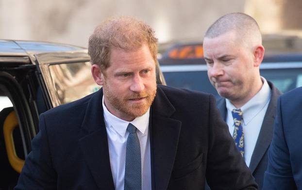 Prince Harry Arrives at Court - Monday 27 March - Royal Courts Of Justice, London
