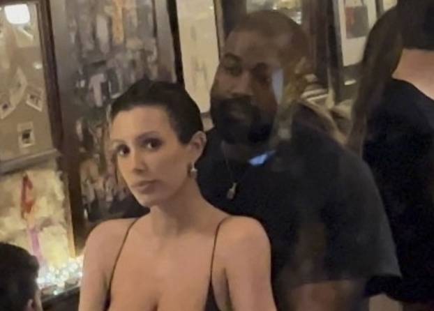 *PREMIUM-EXCLUSIVE* Kanye West and Bianca Censori cozy up in a sweet embrace at Ferdi