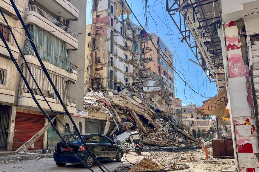 Aftermath of Israeli strikes in Beirut