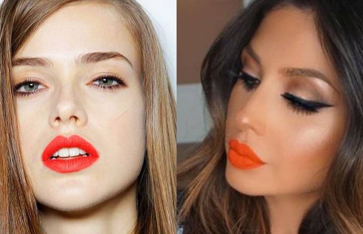 5 make-up stilova s narančastim ruževima za sunce na usnama