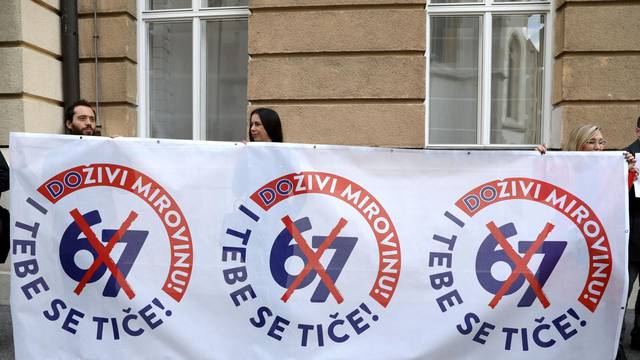 Zagreb: Sindikati prosvjeduju protiv mirovinske reforme