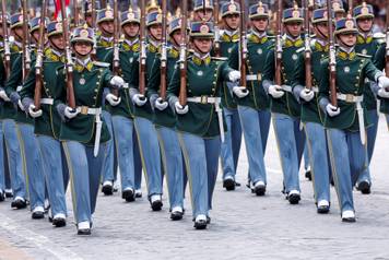 Military parade on the Republic Day in Rome