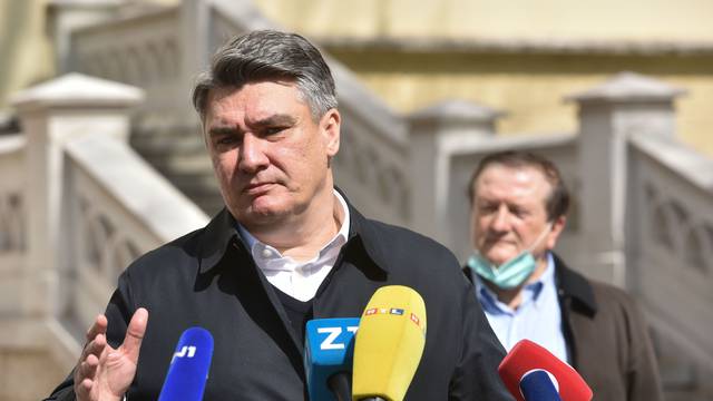Zagreb: Nakon obilaska zgrade Pravnog fakulteta Zoran Milanović se obratio medijima