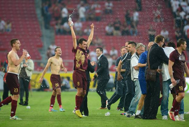 Stuttgart: Slavlje igra?a Rijeke nakon ulaska u Europsku ligu