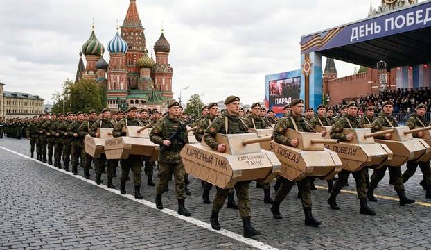 Putin mocked over parade drone fears
