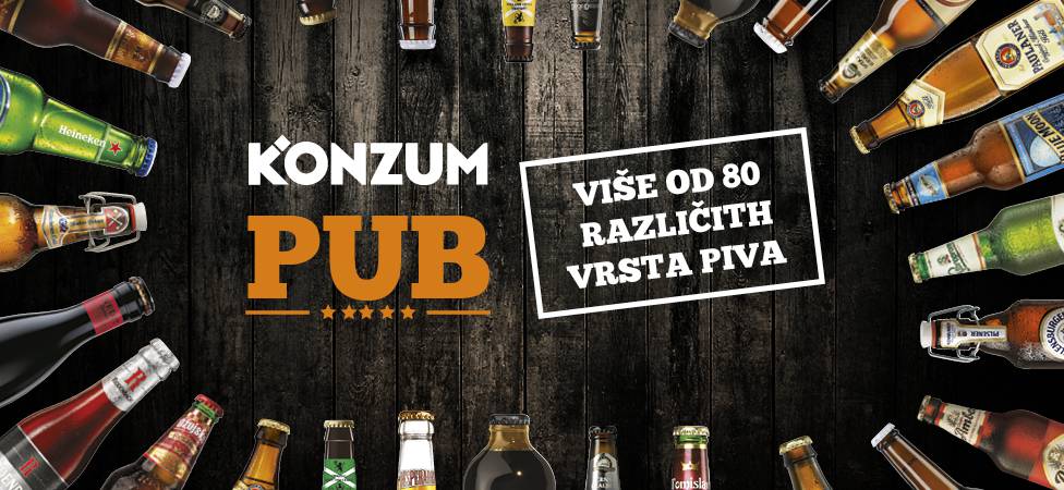 Konzum Pub za prave ljubitelje dobrog piva i odlične glazbe