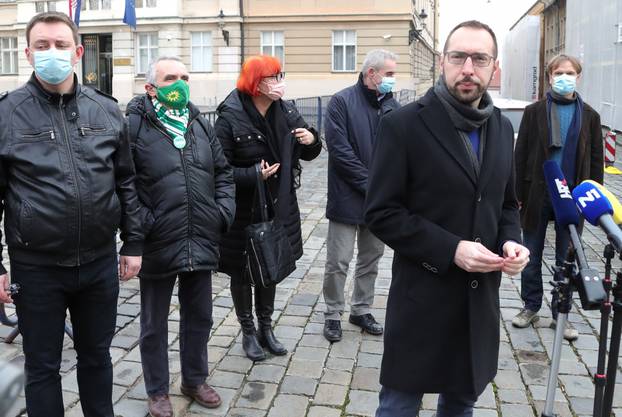 Zagreb: Održana konferencija za medije Kluba zastupnika zeleno-lijevog bloka