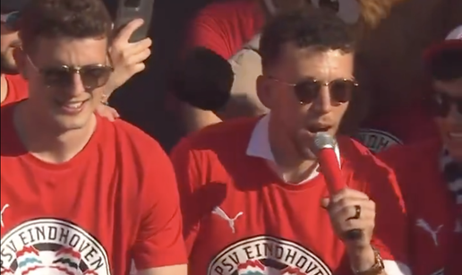 Luda proslava u Eindhovenu, a glavnu riječ vodio Perišić: Ajmo, gdje je fešta? PSV je šampion!