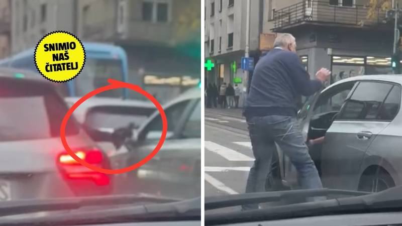 DRAMATIČNA SNIMKA U Zagrebu mu potrgao retrovizor, ovaj mu odmah vratio