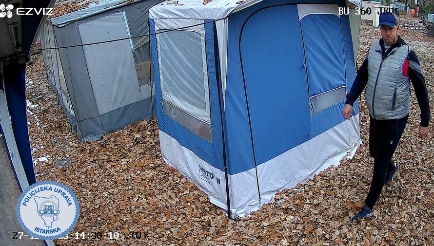 Istarska policija moli za pomoć: Prepoznajete li ovog muškarca? Netko pokrao Slovenca u kampu