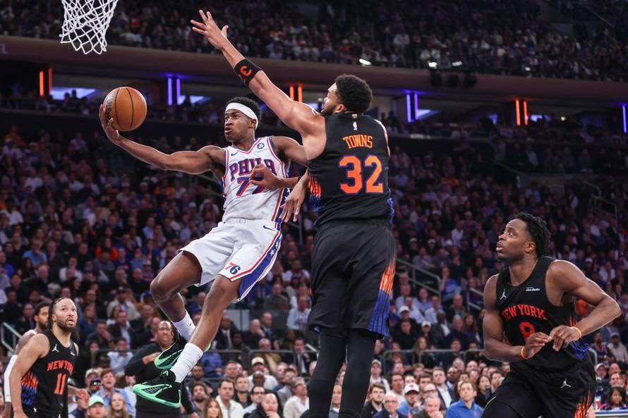 NBA: Playoffs-Philadelphia 76ers at New York Knicks