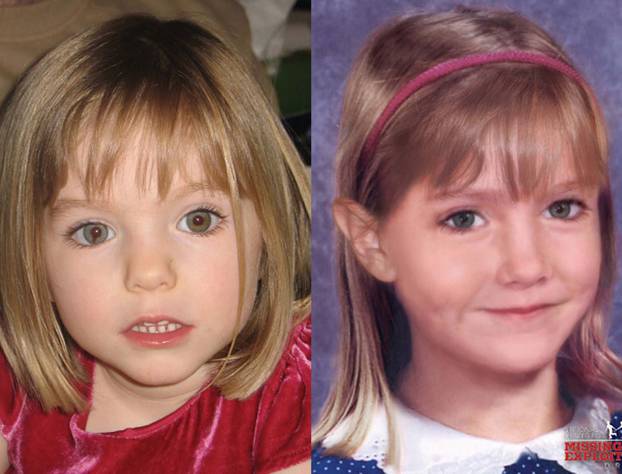 A computer reconstruction of Madeleine McCann grown old of six years