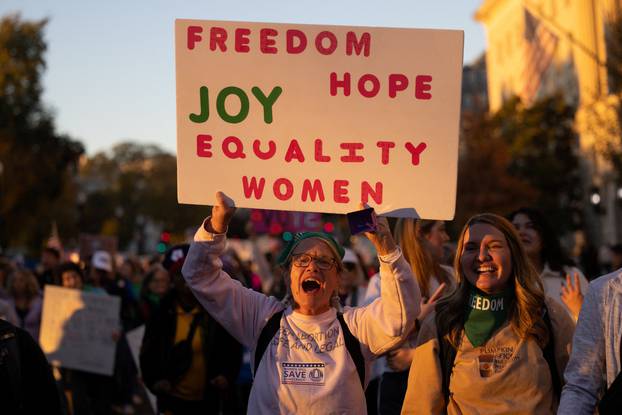 National Women's March outside the White House in Washington