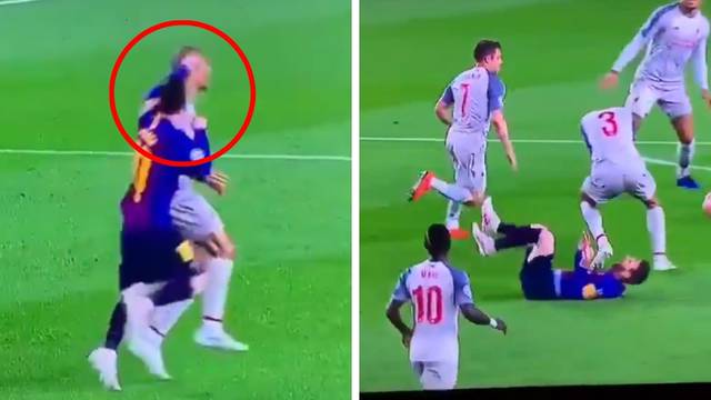 Messi je šakom udario Fabinha pa glumio da je na njemu faul?
